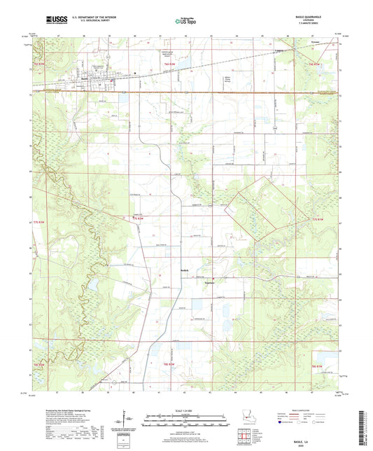 Basile Louisiana US Topo Map Image
