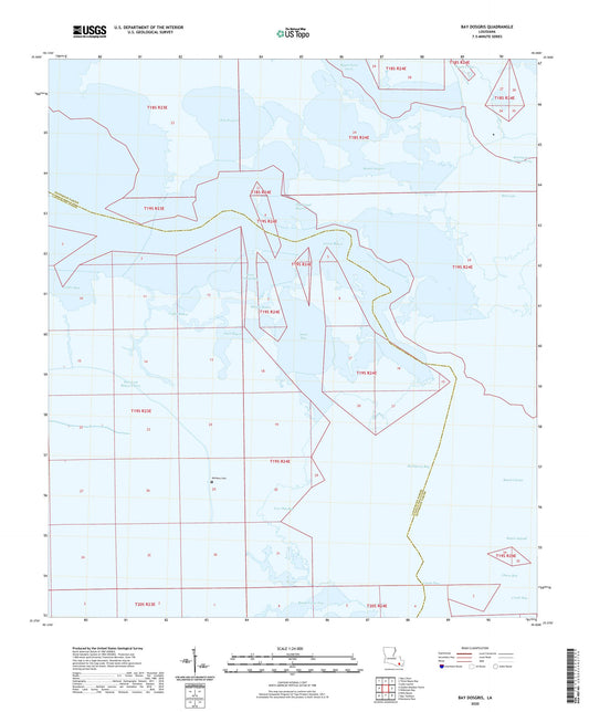 Bay Dosgris Louisiana US Topo Map Image