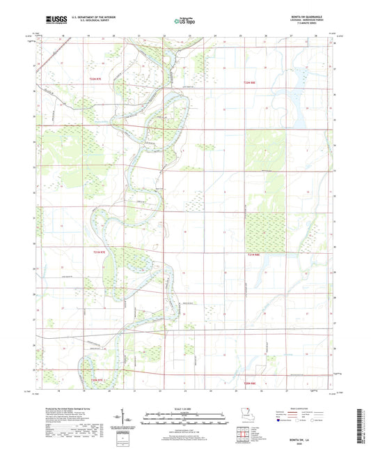 Bonita SW Louisiana US Topo Map Image