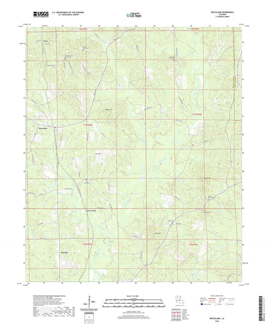Bryceland Louisiana US Topo Map Image