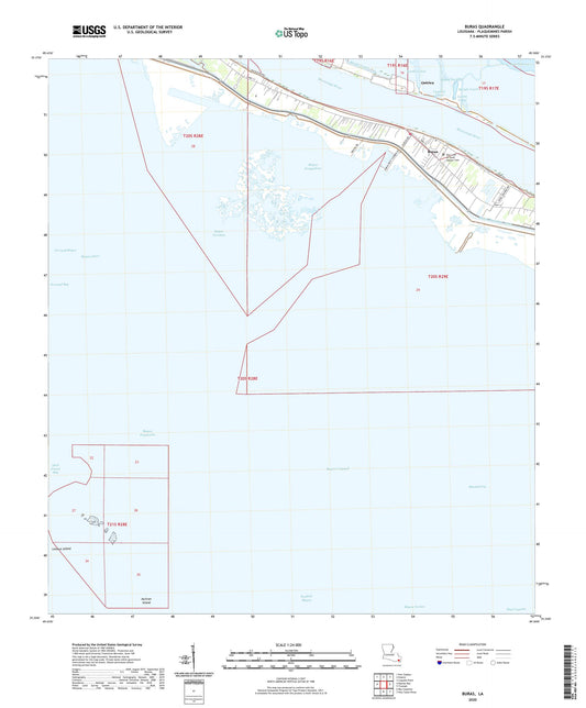 Buras Louisiana US Topo Map Image