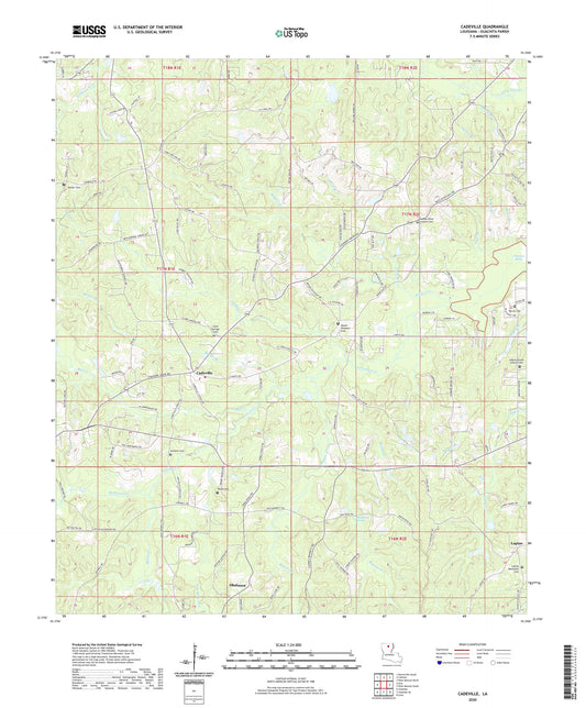 Cadeville Louisiana US Topo Map Image