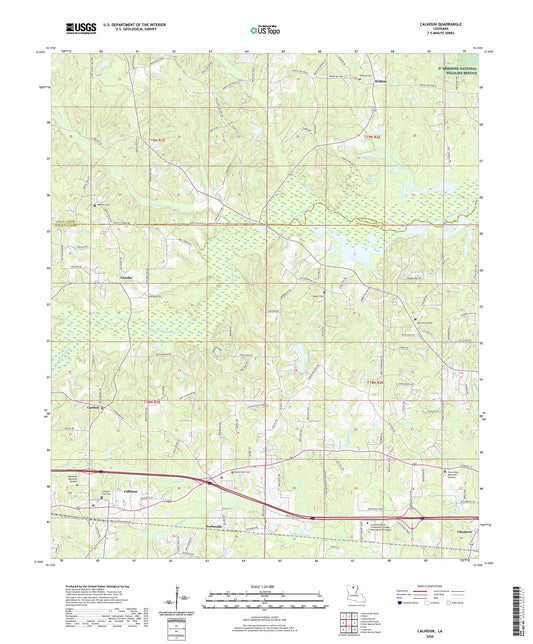 Calhoun Louisiana US Topo Map Image