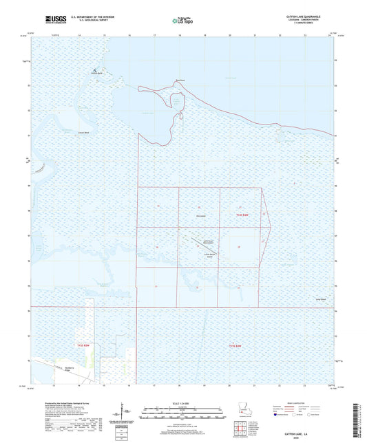 Catfish Lake Louisiana US Topo Map Image
