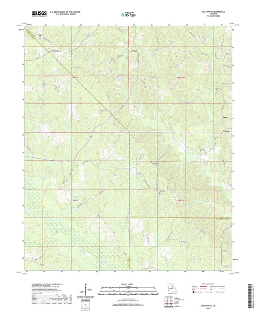 Chatham SE Louisiana US Topo Map Image