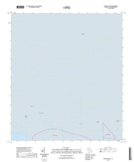 Coquille Point Louisiana US Topo Map Image