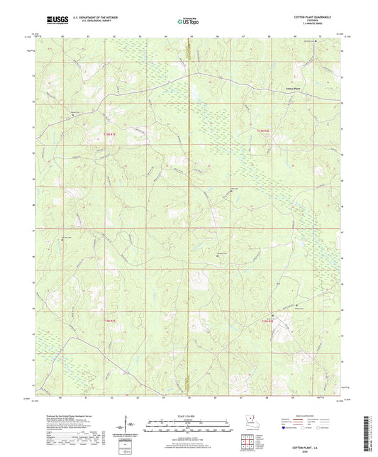 Cotton Plant Louisiana US Topo Map Image