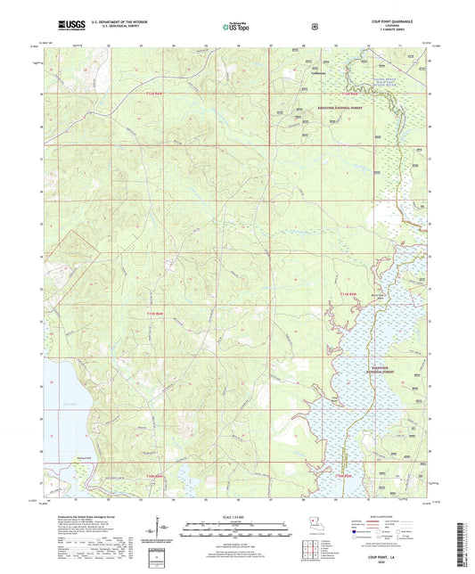 Coup Point Louisiana US Topo Map Image