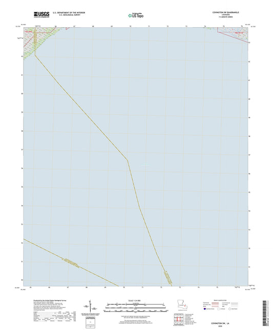 Covington SW Louisiana US Topo Map Image