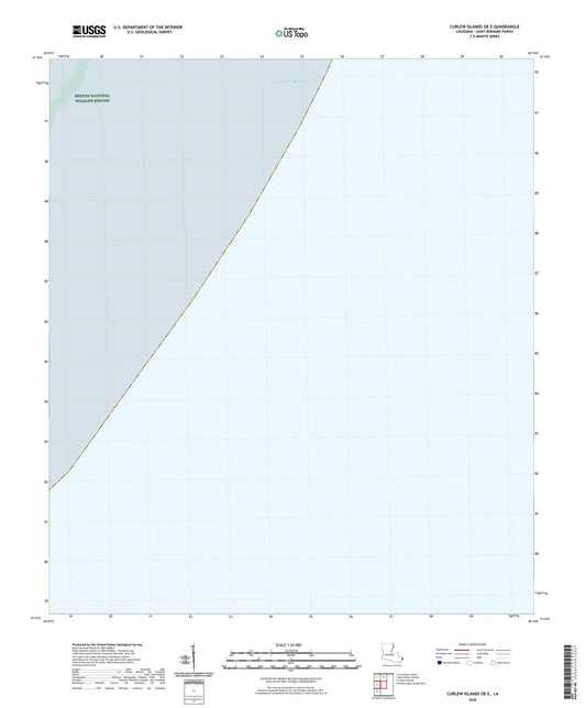 Curlew Islands OE E Louisiana US Topo Map Image