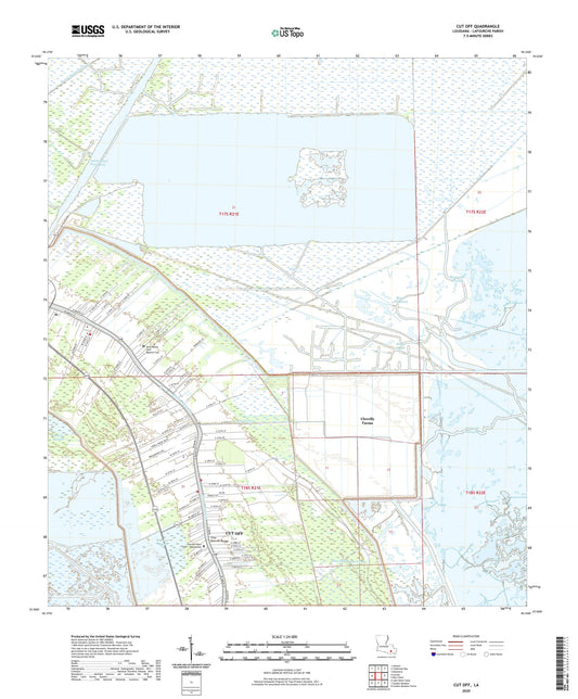 Cut Off Louisiana US Topo Map Image