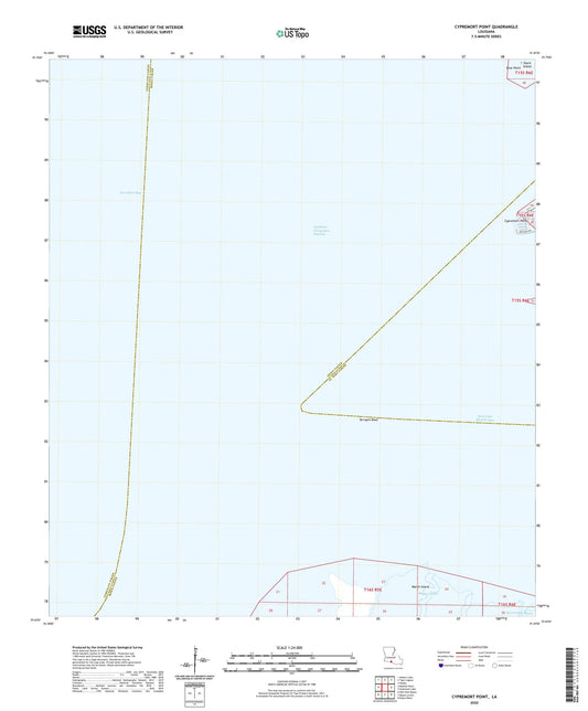 Cypremort Point Louisiana US Topo Map Image