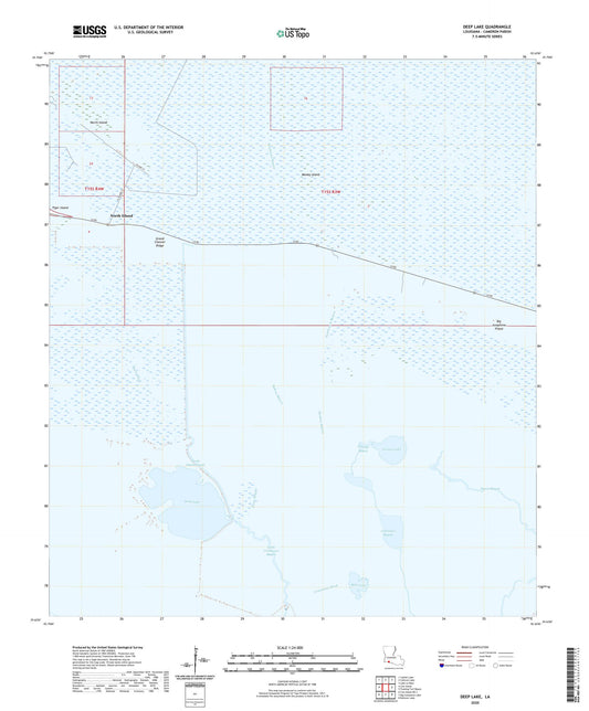 Deep Lake Louisiana US Topo Map Image