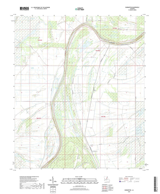 Dunbarton Louisiana US Topo Map Image