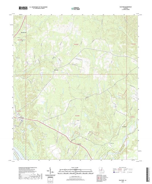 Elm Park Louisiana US Topo Map Image