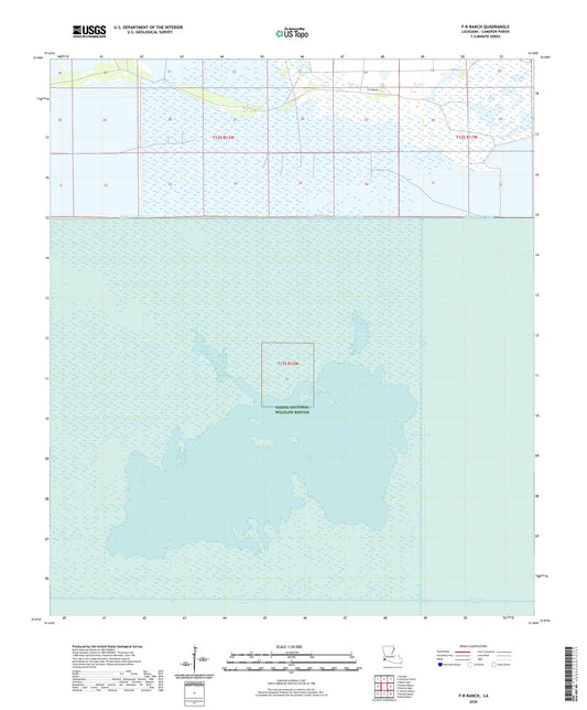 F-R Ranch Louisiana US Topo Map Image
