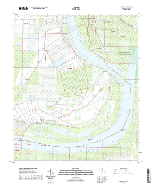 Fairview Louisiana US Topo Map Image
