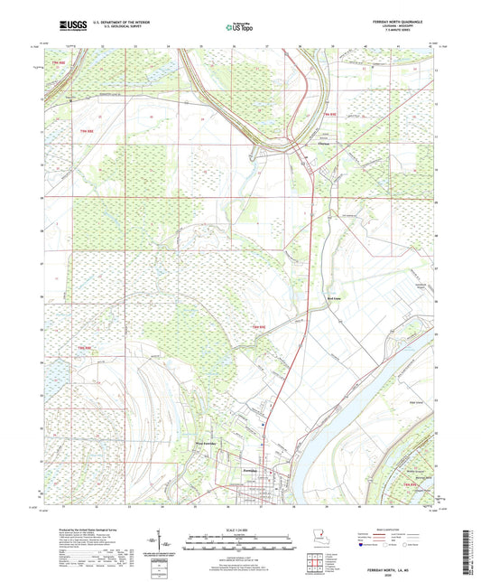 Ferriday North Louisiana US Topo Map Image