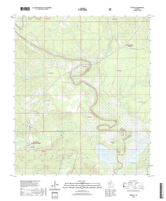 Fishville Louisiana US Topo Map Image