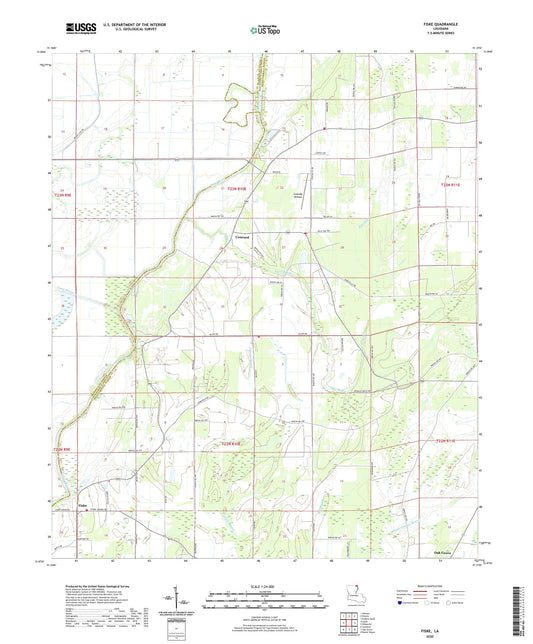Fiske Louisiana US Topo Map Image