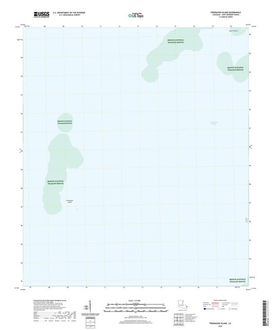 Freemason Island Louisiana US Topo Map Image