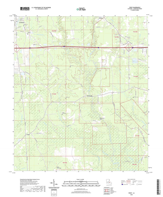 Frost Louisiana US Topo Map Image