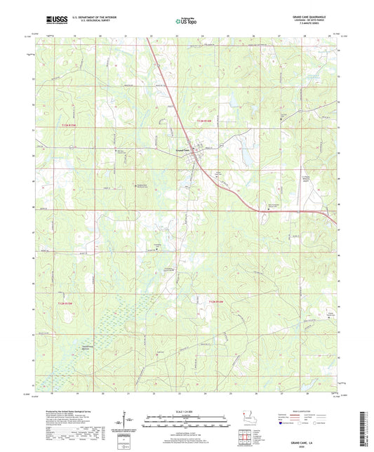 Grand Cane Louisiana US Topo Map Image