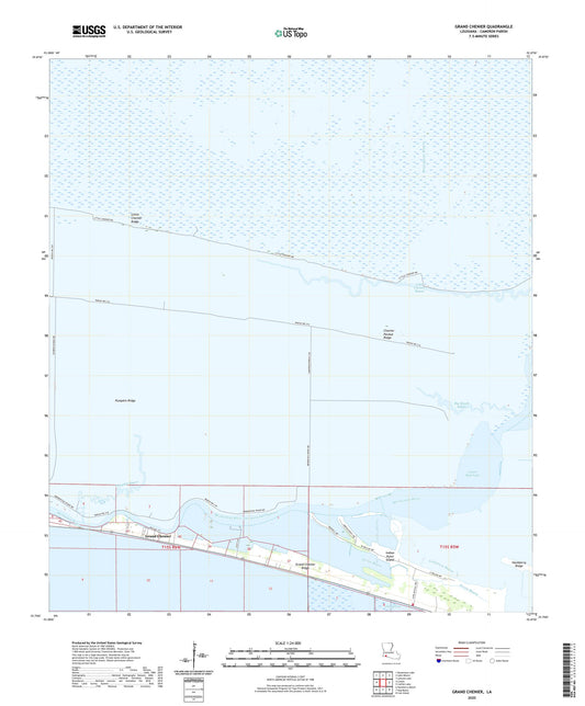 Grand Chenier Louisiana US Topo Map Image