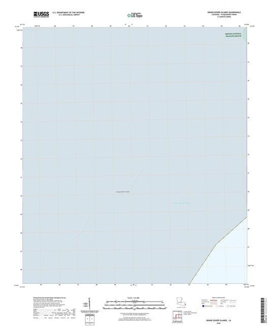 Grand Gosier Islands Louisiana US Topo Map Image