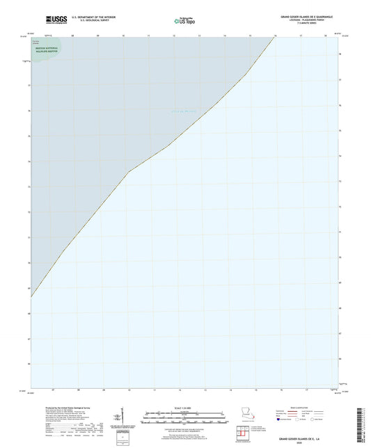 Grand Gosier Islands OE E Louisiana US Topo Map Image