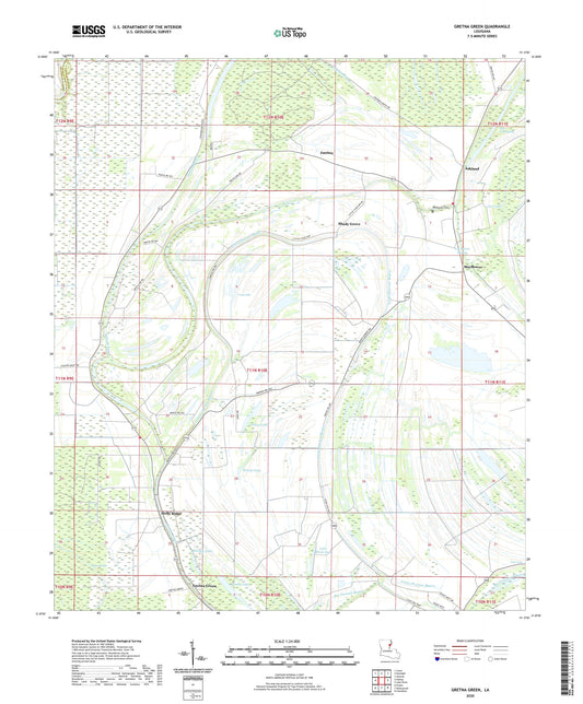 Gretna Green Louisiana US Topo Map Image