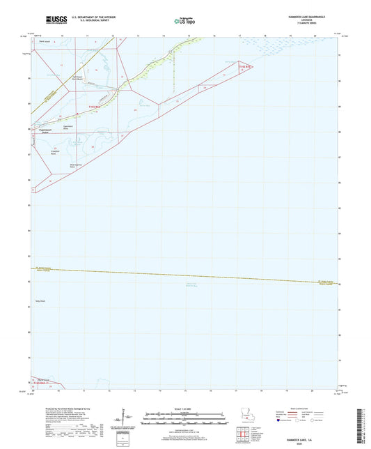 Hammock Lake Louisiana US Topo Map Image
