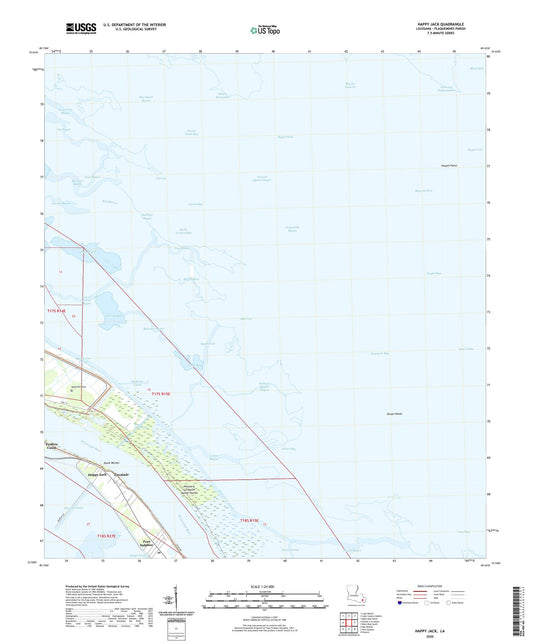 Happy Jack Louisiana US Topo Map Image