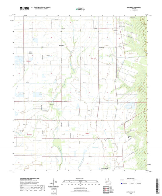 Hathaway Louisiana US Topo Map Image