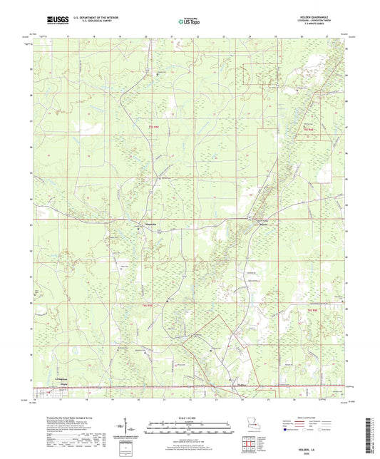 Holden Louisiana US Topo Map Image