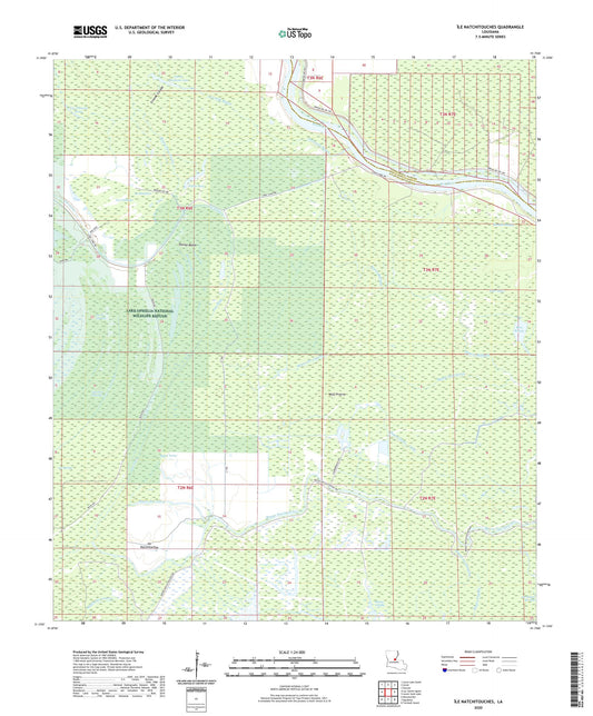 Ile Natchitoches Louisiana US Topo Map Image
