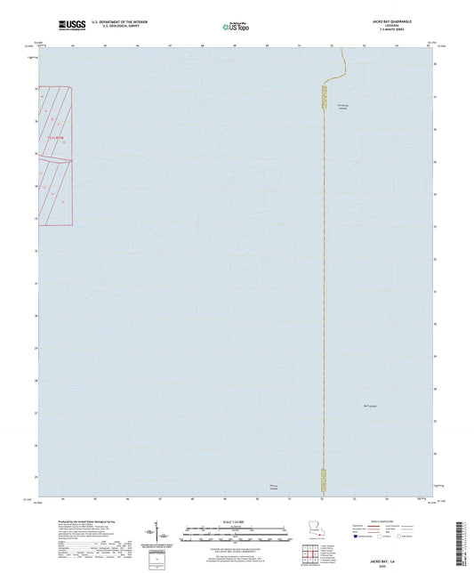 Jacko Bay Louisiana US Topo Map Image