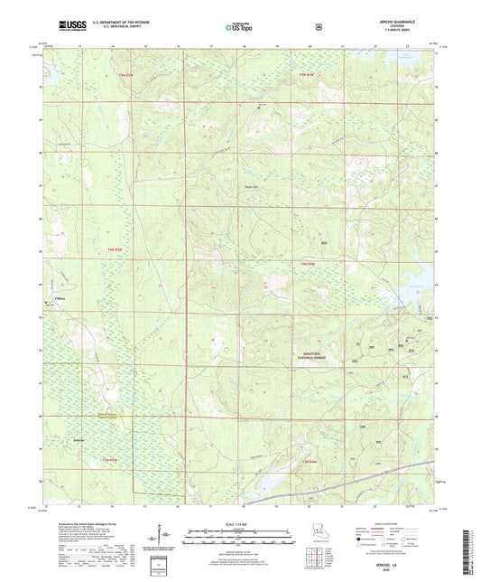 Jericho Louisiana US Topo Map Image