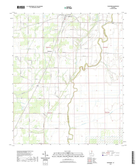 Kilbourne Louisiana US Topo Map Image