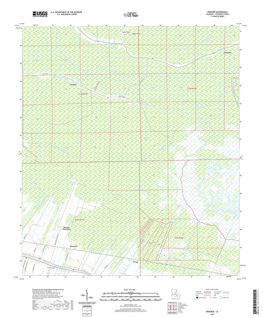Kraemer Louisiana US Topo Map Image