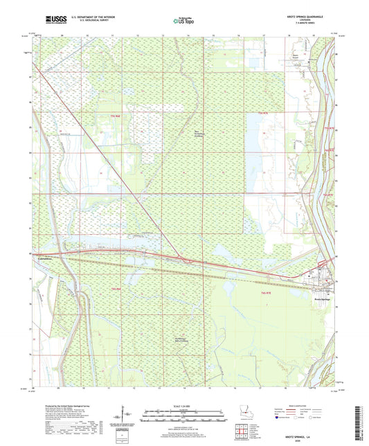 Krotz Springs Louisiana US Topo Map Image