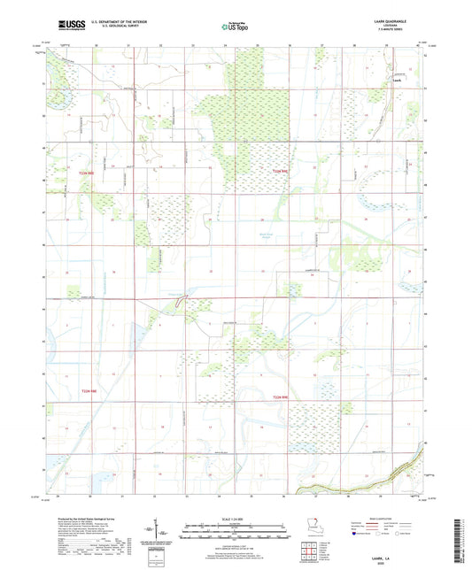 Laark Louisiana US Topo Map Image