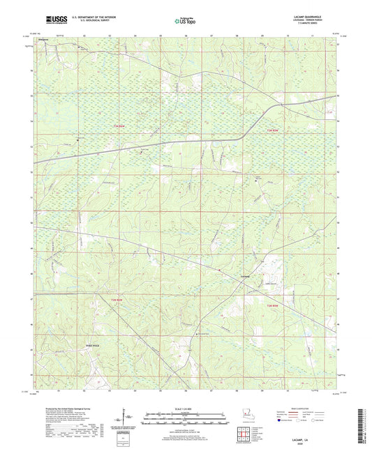 Lacamp Louisiana US Topo Map Image
