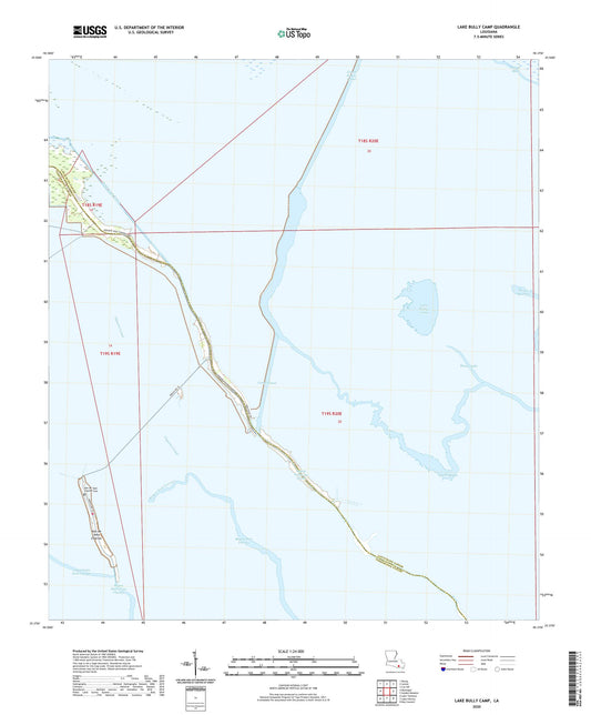 Lake Bully Camp Louisiana US Topo Map Image