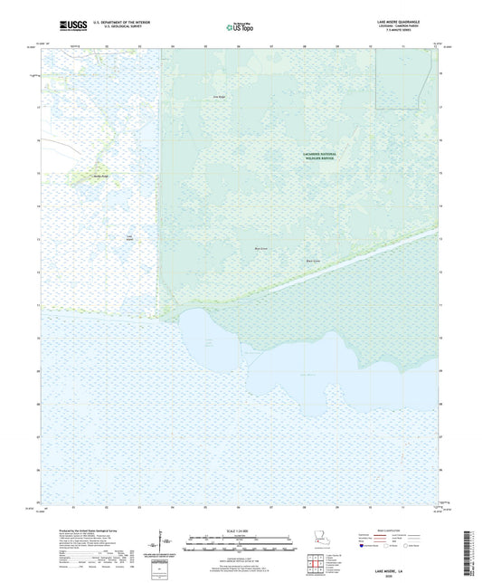 Lake Misere Louisiana US Topo Map Image