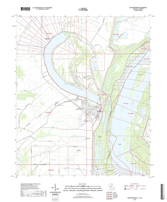 Lake Providence Louisiana US Topo Map Image