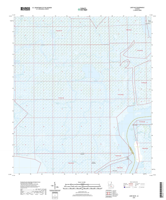 Lake Salve Louisiana US Topo Map Image