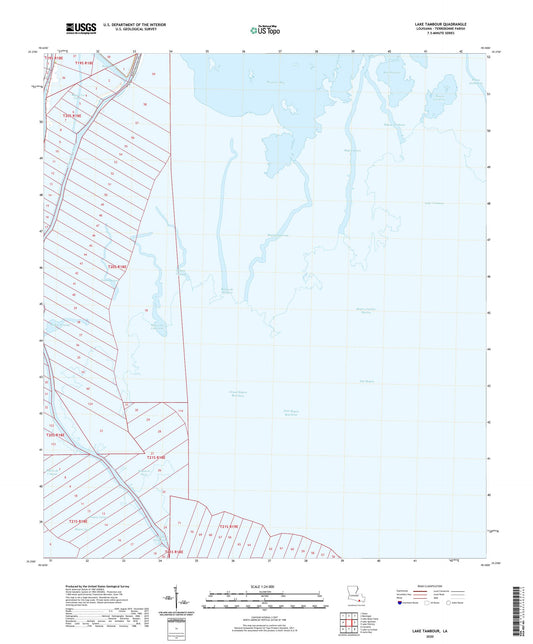 Lake Tambour Louisiana US Topo Map Image