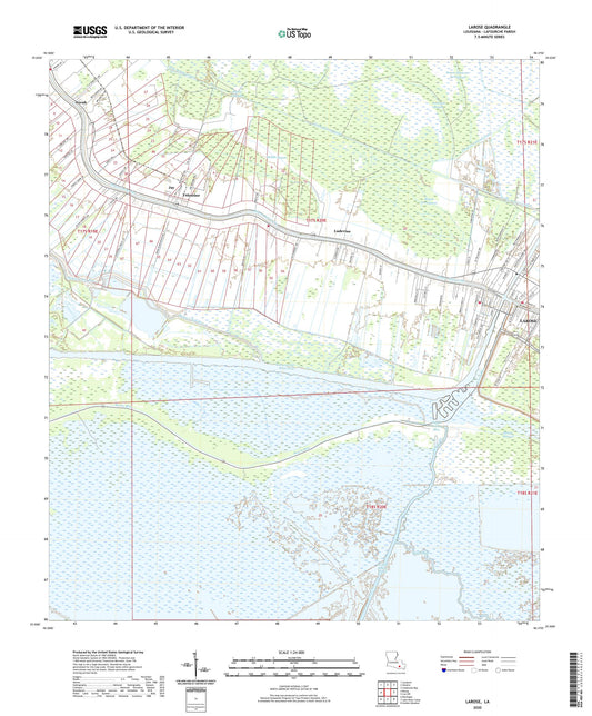Larose Louisiana US Topo Map Image