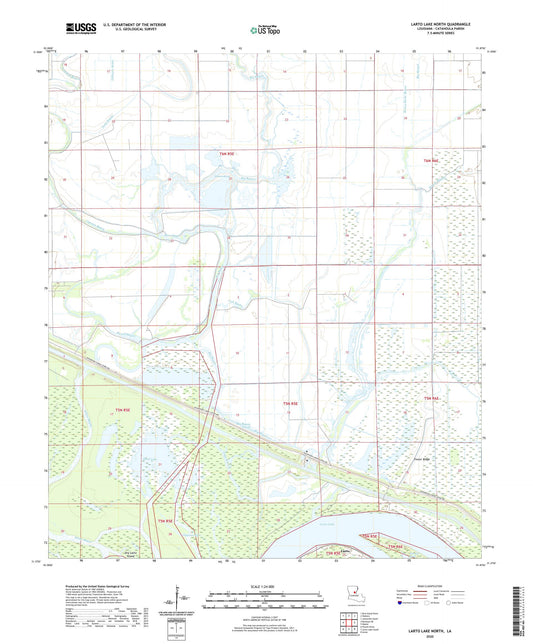 Larto Lake North Louisiana US Topo Map Image